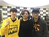 Lee Uk (center) poses for a photo with members of Conbox in late 2016. Overwatch pro Kim ″Fleta″ Byung-sun (left) and a staff member are wearing hoodies from European esports clubs. [CONBOX]
