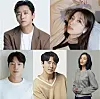 From left, clockwise; Actors Ju Ji-hoon, Han Hyo-joo, Park Ji-yeon, Lee Mu-saeng and Lee Hee-joon are cast for new drama series 'Dominant Species' (translated). [H& ENTERTAINMENT, BH ENTERTAINMENT, ALIEN COMPANY, HEERANG COMPANY]