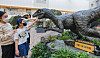 Hyundai Department Store opened a pop-up store displaying dinosaur models from the film Jurassic World Dominion at The Hyundai Seoul in Yeongdeungpo District, western Seoul, on Monday ahead of the Children's Day holiday. The store will be open until May 8. [YONHAP]