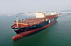 A very large container ship constructed by HD Hyundai Heavy Industries, delivered in 2023 to the ship owner, sails under a sea trial. [HD KSOE]