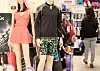Demand for summer products, such as swimsuits, is high despite the chilly fall weather as more people travel abroad due to relaxed Covid-19 restrictions. Sales of swimsuits sold on Shinsegae International's S.I. Village rose 118 percent on year in September and those of sunglasses 87 percent, according to Shinsegae International on Tuesday. Swimsuits are displayed at a discount mart in Seoul on Wednesday. [YONHAP]