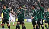 Jeonbuk Hyundai Motors celebrate after Ahn Hyun-beom's goal during a 2023-24 AFC Champions League round of 16 match against the Pohang Steelers at Jeonju World Cup Stadium in Jeonju, North Jeolla on Feb 14. [YONHAP]