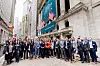 Employees of exchange-traded fund (ETF) provider Global X, Mirae Asset Global Investments' U.S. unit, pose for a photo in New York. [MIRAE ASSET GLOBAL INVESTMENTS]