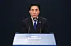 Park Soo-hyun talks to reporters at the Blue House Press Center on Friday after President Moon Jae-in named him as the new senior presidential secretary for public communications. [NEWS1]
