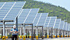 Solar panels are seen at a solar power plant in Yeongam, South Jeolla. [HYOSUNG GROUP]