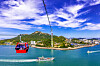 A view of Mokpo city from its Mokpo Marine Cable Car that was newly established in September 2019. [MOKPO CITY]