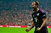 Bayern Munich’s Harry Kane celebrates after scoring during a UEFA Champions League game against Galatasaray in Istanbul on Tuesday. [AFP/YONHAP]