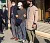 The operator of a now-defunct website that disclosed the identities and personal information of sex offenders and suspects, center, leaves the Daegu Metropolitan Police Agency Thursday morning to be referred to prosecutors. [KIM JUNG-SEOK]