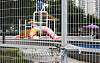 An outdoor swimming pool at Ttukseom Han River Park in Seoul on Wednesday is pictured shut down, in its peak summer season. The pool has been closed for the second year since 2019 due to the Covid-19 outbreak. [NEWS1]