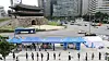 People line up at a Covid-19 testing site in Namdaemun Market, central Seoul, on Tuesday, after health authorities reported nine infections from merchants there. [NEWS1]