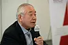 Moon Chung-in, the chairman of Sejong Institute, speaks during the East Asia Wisemen's Roundtable held in central Seoul on October 2021. [NEWS1]
