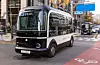 Autonomous buses will start roaming Seoul starting Friday. A total of two autonomous buses, operated by Hyundai Motor Group's autonomous transportation start-up 42dot, will drive through a 3.4-kilometer course from Cheonggye Plaza to Sewoon Plaza in central Seoul, every 20 minutes. Passengers will need to download the mobile application TAP! to reserve their spot. The service is free. The autonomous bus drives to its destination from a road near the Cheonggye Plaza on Thursday morning. [YONHAP]