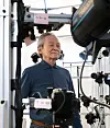 Lee Kun-yong stands among cameras to digitize him into an avatar. [AIT]