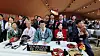 Choi Eung-chon, chief of the Cultural Heritage Administration, center, says his congratulatory speech after Korea's talchum, or mask dance, gets inscribed on Unesco's Intangible Cultural Heritage List during Unesco's Inter-Governmental Committee in Morocco on Wednesday. [CULTURAL HERITAGE ADMINISTRATION]