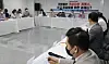 Rep. Yun Chang-hyun of the main opposition People Power Party, speaks during a briefing held Wednesday at the office of cryptocurrency exchange ProBit in Gangnam District, southern Seoul, held to discuss major tasks to for exchanges to register with the government according to an amendment to the Act on Reporting and Using Specified Financial Transaction Information. [YONHAP]