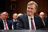 Elbridge Colby, President Donald Trump's nominee to be under secretary of defense for policy, prepares for his confirmation hearing before the Senate Armed Services Committee in the Dirksen Senate Office Building on Capitol Hill on March 4 in Washington, D.C. [GETTY/AFP/YONHAP]