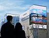 An Earth Day campaign video plays on a digital sign installed on Hyundai Department Store Duty Free's Trade Center branch in Samseong-dong, southern Seoul. The duty free store announced on Wednesday that the electronic screen will be turned off for 10 minutes on Earth Day, 8 p.m. as part of their Every Day Earth Day campaign. [YONHAP]