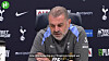 Tottenham Hotspur Ange Postecoglou speaks about his side's upcoming match against Wolverhampton Wanderers on Sunday. [ONE FOOTBALL]