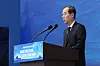Acting President Han Duck-soo addresses a ceremony at a national cemetery in the central city of Daejeon on March 28 to mark the 10th anniversary of the commemoration day for 55 troops who died in three major clashes with North Korea in the West Sea, comprising an inter-Korean naval skirmish in 2002, North Korea's torpedo attack on the Cheonan corvette in 2010 and its shelling of the border island of Yeonpyeong in the same year. In 2016, the government designated the fourth Friday of March 'West Sea Defense Day.' [YONHAP]