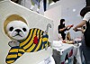 A pet house displayed at a three-day pet care exhibition held in Gangnam, southern Seoul, on Sunday. Pet products from ice cream to cooling mats were displayed at the exhibition that wrapped on Sunday. [YONHAP]