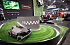 A RockMow X1 series robotic lawn mower by Roborock travels on a course during CES 2026 in Las Vegas, Nevada, on Jan. 7. [REUTERS/YONHAP]