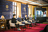 In this file photo, Kyung Hee University System hosts the annual Peace BAR Festival virtually on to mark the International Day of Peace. Park Young-shin, emeritus professor at Yonsei University, speaks during a roundtable conference during last year's festival, joined by Seo Sae-jong (left), a student at Kyung Hee University, Kwon Gi-bung, rector of the Graduate Institute of Peace Studies at Kyung Hee University, and Song Jae-ryong, a professor at Kyung Hee University. [KYUNG HEE UNIVERSITY SYSTEM]