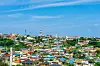 A panoramic view of colorful houses and buildings with murals is a highlight of Nongoldam-gil in Mukho, Donghae in Gangwon. [BAEK JONG-HYUN]