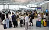 The departure hall at the Incheon International Airport is crowded with passengers on flights to China on Thursday afternoon. [YONHAP]