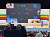 Alphabet CEO Sundar Pichai speaks at a Google I/O event in Mountain View, California on Tuesday. [YONHAP]