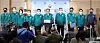 Ministers including Finance Minister Choo Kyung-ho announce the government's decision to include steel and petrochemical truck drivers in an executive order that forces them to end the strike and return to work at the government complex in Seoul on Thursday. [NEWS1]