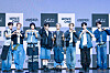 Alpha Drive One poses for photos during a showcase for the release of its first EP, ″Euphoria,″ at Blue Square in central Seoul on Jan. 12. [DANIELA GONZALEZ PEREZ]
