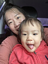 Kim Mi-na, left, and her daughter Joo-e. Kim gave birth to Joo-e after falling unconscious for 22 days with Covid-19. [KIM MI-NA]