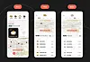 Screenshots of the mobile app “Three thousand won inside my pocket.” The app offers a GPS service to show user’s the closest bungeoppang stand. [THREE THOUSAND WON INSIDE MY POCKET]