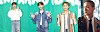 Seo Eun-kwang, from left, Lee Min-hyuk, Lim Hyun-sik and Peniel [NEWS1, CUBE ENTERTAINMENT]