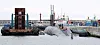 The USS Kentucky, a U.S. nuclear-capable ballistic missile submarine, is docked at a naval base in Busan on Wednesday. [JOINT PRESS CORPS]