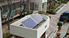 Solar panel installed on a security booth of an apartment complex in Seoul. [JOONGANG ILBO]