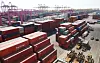 Containers are stacked at a port in Incheon on April 2. [NEWS1]