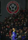 Tottenham Hotspur's Son Heung-min reacts after Sheffield United's Iliman Ndiaye scores during an FA Cup match at Bramall Lane in Sheffield, England on Wednesday. [REUTERS/YONHAP]