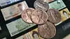 100-won coins are placed above the Korean bills in the Bank of Korea Money Museum in Jung District, central Seoul. [YONHAP]