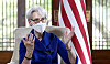U.S. Deputy Secretary of State Wendy Sherman sits for an interview with the JoongAng Ilbo Friday at the U.S. ambassador’s residence in central Seoul. [LIM HYUN-DONG]