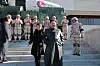 In a photo released Sunday by Pyongyang’s Korean Central News Agency, North Korean leader Kim Jong-un walks with his daughter during a commemorative photo session celebrating the North’s successful launch of a Hwasong-17 intercontinental ballistic missile (ICBM). [YONHAP]