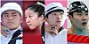 Young Olympians from left: Kim Je-deok, Shin Yu-bin, An San and Hwang Sun-woo [YONHAP]