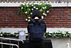 A visitor pays tribute to the Seo 2 Elementary School teacher who died by suicide in July, on Monday. The day marks the 49th day since her death. [YONHAP]