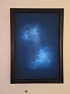 “Cygnus”(2015) by German artist Max Frisinger, reminiscent of a nebula picture taken by NASA, is actually made of LED lights and worn-out nets. [MOON SO-YOUNG]