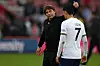 Tottenham Hotspur manager Antonio Conte, left, puts his arm around Son Heung-Min after a Premier League match against Bournemouth at Vitality Stadium in Bournemouth on Oct. 29, 2022. [AFP/YONHAP]