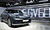 Hyundai Motor's Genesis GV60 makes its debut at a cafe in Apgujeong on Oct. 2 in Seoul. Genesis first full EV installed a over-the-air programming (OTA). [YONHAP]