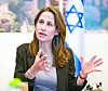 Israel's Tourism Minister Orit Farkash-Hacohen speaks during an interview with the JoongAng Ilbo on May 3 at the ministry's office in Jerusalem. With over half of the population fully vaccinated, Israel will start allowing limited entry of vaccinated tourist groups from May 23. [LIM HYUN-DONG]