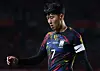 Son Heung-min reacts during a game against Costa Rica at Goyang Stadium in Goyang, Gyeonggi on Friday. [YONHAP]