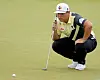 Im Sung-jae lines up a putt on the 12th green during the third round of the 3M Open at TPC Twin Cities on July 23 in Blaine, Minnesota. [AFP/YONHAP]