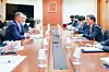 U.S. Assistant Secretary of State for East Asian and Pacific Affairs Daniel Kritenbrink, left, meets with Deputy Foreign Minister Choi Young-sam at the Foreign Ministry in Seoul on Tuesday. [MINISTRY OF FOREIGN AFFAIRS]